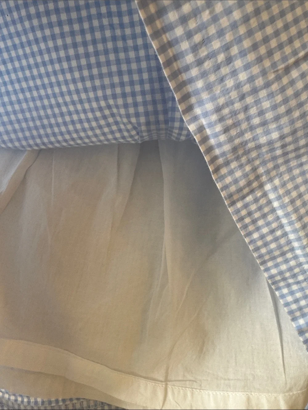 Janie and Jack Light Blue and White Gingham Sailor Dress